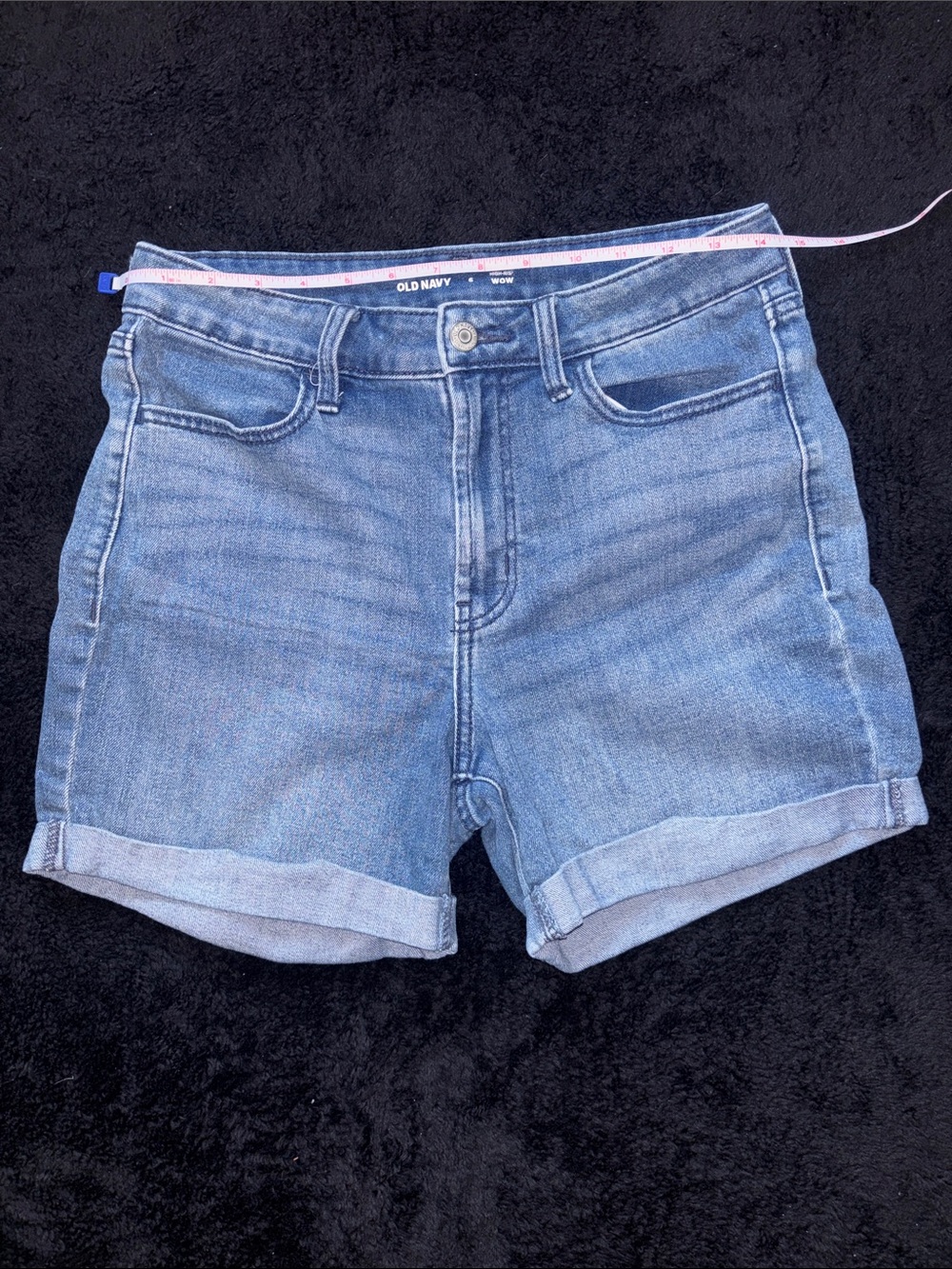 Cuffed Jean Shorts